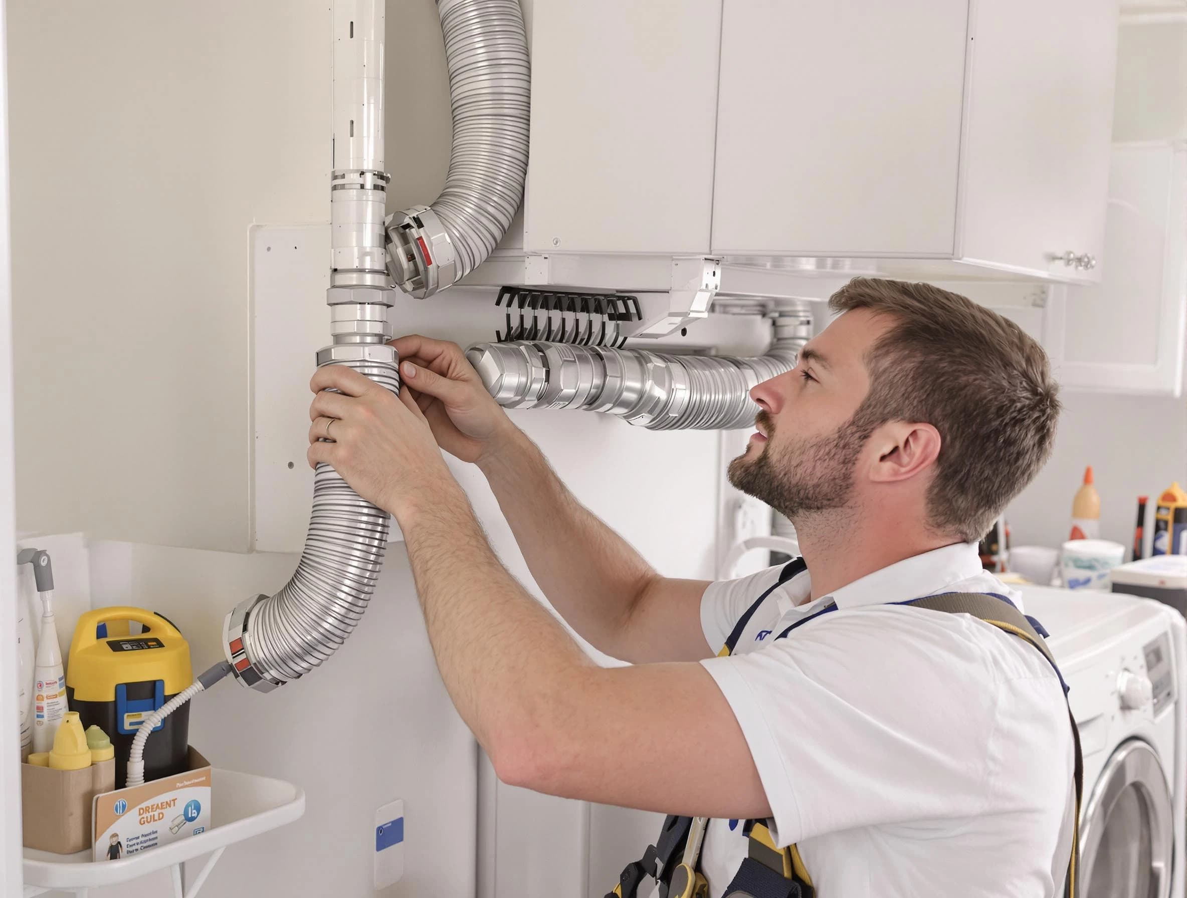Professional dryer vent repair and installation by White City Dryer Vent Cleaning in White City