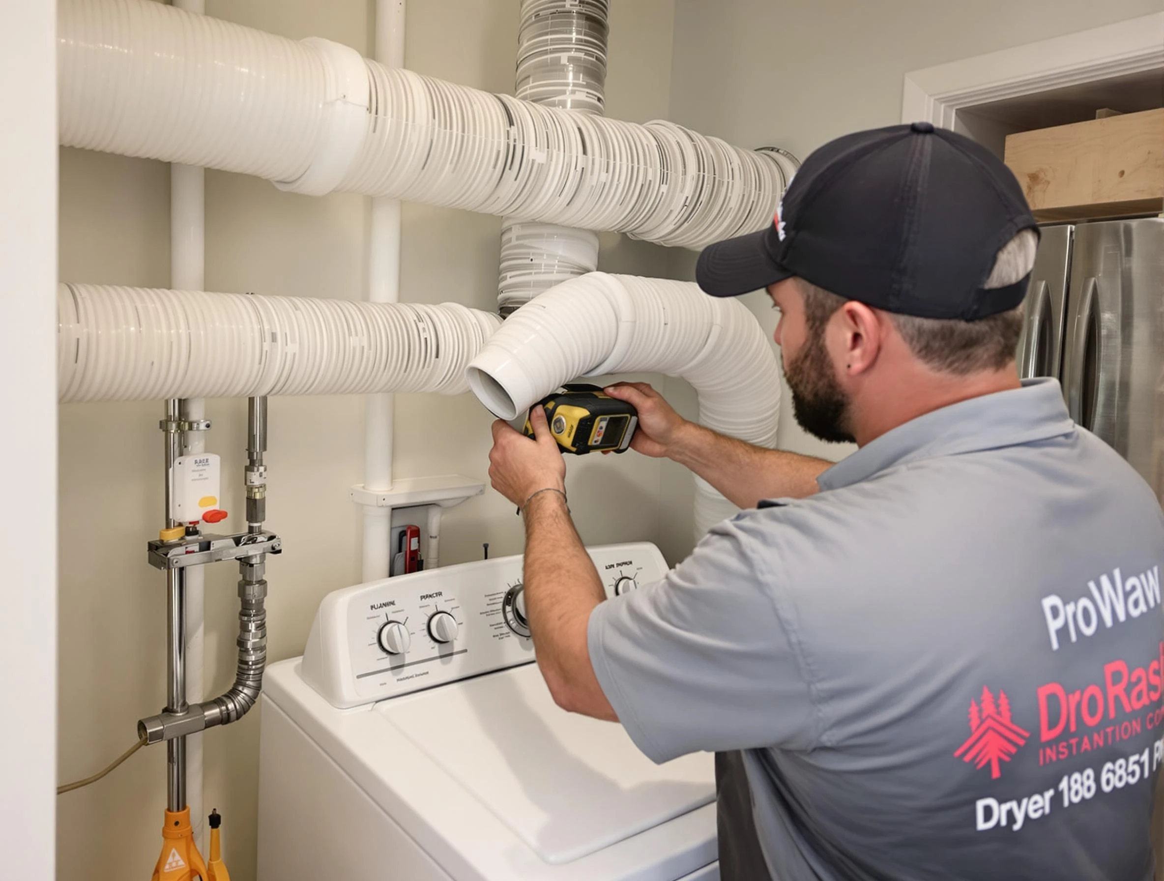 Professional dryer vent hose installation by White City Dryer Vent Cleaning in White City