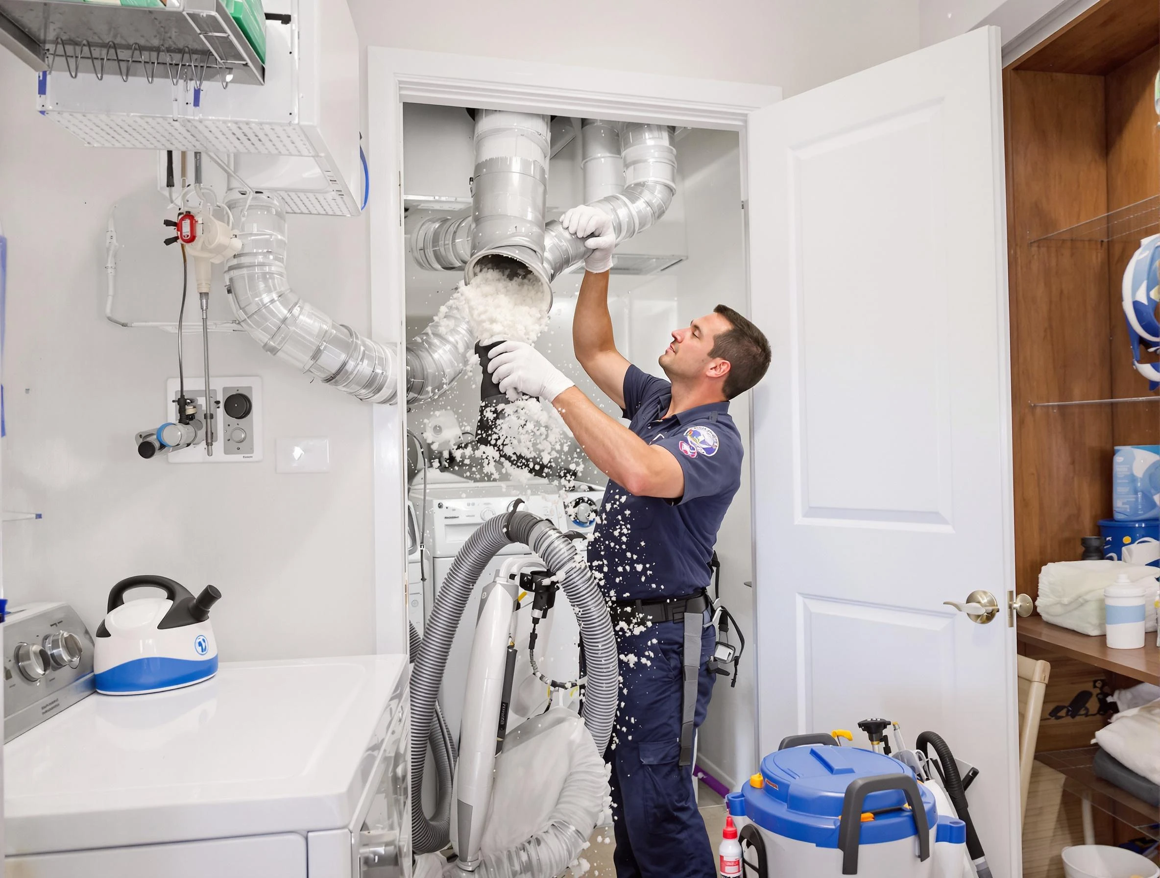 White City Dryer Vent Cleaning technician delivering thorough residential dryer vent cleaning service in White City